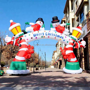 Arche gonflable géante de Noël, arche de Père Noël/arbre de Noël, portique gonflable enneigé pour la promotion des centres commerciaux/l'<span class=keywords><strong>ouverture</strong></span> de magasins/l'activation des points de vente - Product Image 2
