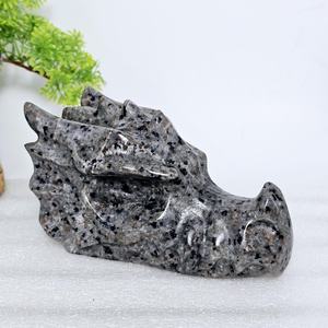 Yooperlite Testa di <span class=keywords><strong>Drago</strong></span> Intagliata, Totem Animale Reattivo, Rocce e Minerali - Product Image 1