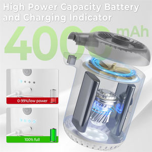 मिनी पोर्टेबल एयर पंप छोटे एयर गद्दे पंप 4000 माह बैटरी के साथ रिचार्जेबल कैंपिंग लाइट इंफ्लेमेट - Product Image 5