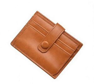 Porte-cartes en cuir PU personnalisé avec logo, fermeture à bouton, pour femmes et hommes, multicolore, pour affaires et documents – Offre spéciale - Product Image 1