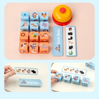 Nouveau jouet éducatif en bois pour la petite enfance : puzzle d'association d'animaux, jouet interactif de formation à la réaction pour enfants, jouet de construction
