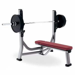 Banc de musculation plat pour exercices de pression - Banc utilitaire durable pour développés couchés et entraînement avec haltères - Product Image 5