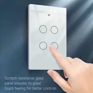 Tuya Smart Switch Wifi Interruptor Inteligente Wall Switches for Lightings Touch Light Switch MOES Factory Wholesale Price