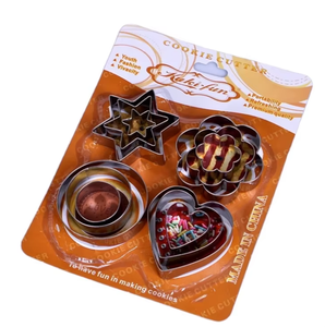 Lot de 12 <span class=keywords><strong>emporte</strong></span>-pièces de Noël en acier inoxydable, outils de gaufrage pour biscuits, moules à chocolat - Product Image 3