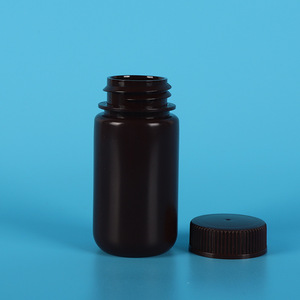 Botella de reactivo de boca ancha de PP marrón de Beikang Biotechnology, 100 ml, contenedor de muestreo de laboratorio de grado premium - Product Image 1