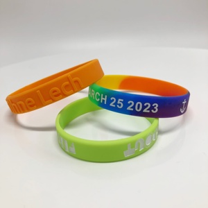 Gelang Karet Silikon Logo Kustom Personalisasi Gelang Olahraga - Product Image 2