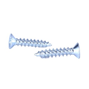 Tornillo para Madera de Alta Calidad, Cabeza Doble Avellanada, Accionamiento <span class=keywords><strong>Pozi</strong></span>, Zincado Blanco y Azul, Tornillo para Aglomerado - Product Image 1