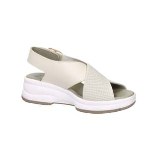 Sandalias de Plataforma Donna Serena para Mujer, Color Beige, Tacón de 37,5 cm, Calzado Cómodo de Verano - Product Image 2