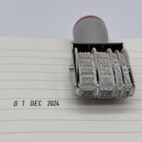 Tampon encreur portable de qualité, économique, personnalisable avec logo, en caoutchouc, réglable, date et heure