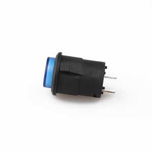 PBS-450K Interruptor de botão de travamento automático 2 saídas Red Brass 3A 250V entrega rápida para eletrodomésticos - Product Image 2