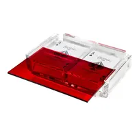 Glamdisplay Luxe Dominosteine Moderne Elegante ACRYL Spielkarte Deck Halter Tablett Deluxe Acryl Box mit Farbe deckel