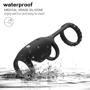 Herensilicone vibrerende kuisheidsgordel cockring 3-stappen wolfdesign oplaadbaar vertraagde penis toy voor koppels intiem gebruik - Product Image 5