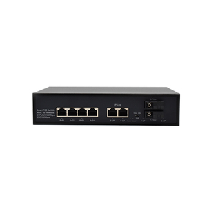 Oem ODM nhanh Ethernet 4 cổng 10/100Mbps + 2 100BASE-FX SC sợi cổng PoE chuyển đổi với cơ quan giám sát Chức năng Mạng Thiết bị chuyển mạch - Product Image 3