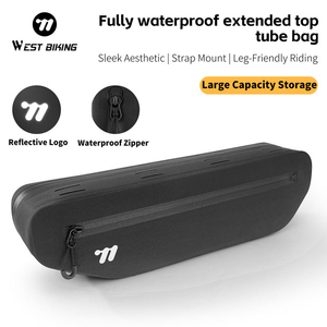 WEST BIKING – sac de vélo étanche, sac triangulaire pour tube supérieur, sac pour barre transversale avant, équipement de vélo de montagne de grande capacité - Product Image 2