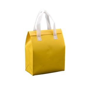 Sac isotherme jetable écologique en non-tissé avec feuille d'aluminium isolante, pliable, motif dessin animé, pour café, boissons et plats à emporter - Product Image 5