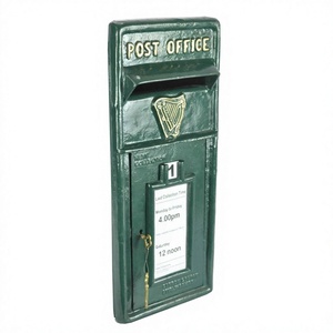 Irlande boîte aux lettres avant seulement indien fabriqué à la main jardin mural mails boîte à collectionner métal élégant boîte aux lettres et support - Product Image 1