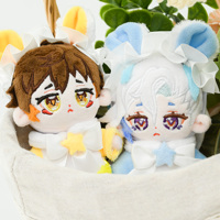Poupée en peluche personnalisée Kpop Idol en gros, design de personnage OC, poupée en coton, mignonne avec oreilles de chat, peluche rembourrée pour affichage Itabag, cadeau