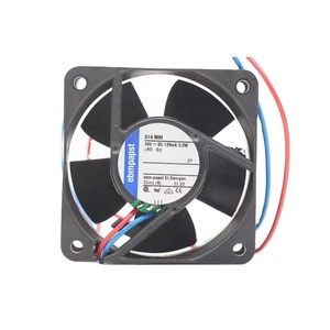 Ventilador Axial de Refrigeración ebmpapst 614NHH 6025 60 x 60 x 25 mm 6 cm 24 V CC 56 m³/h 6850 rpm con Rodamiento de Bolas para Inversor - Product Image 1