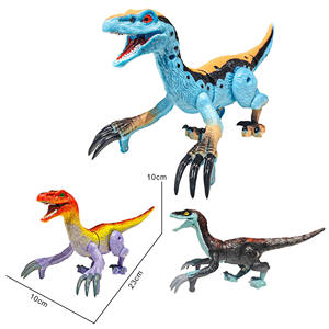 Dinosaurio de Plástico a Control Remoto para Niños, 2.4GHz, Electrónico, RC, Velociraptor, Ojos 3D, Cabeza Móvil, Sonidos Rugientes, Listo para Usar - Product Image 6