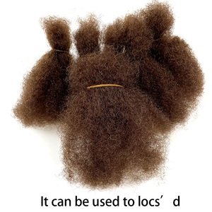 Vente en gros de qualité supérieure 100% cheveux humains en vrac afro crépus pour dreadlocks extensions bouclées et serrures 8 "-20" - Product Image 3
