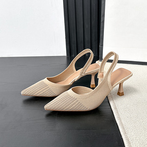 Nueva tendencia de moda de verano: zapatos de tacón alto versátiles para mujer - sandalias cómodas con punta en pico y antideslizantes - Product Image 2