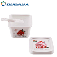 Recipiente de plástico PP iml para taza de yogur, para helado, ecológico, reciclado