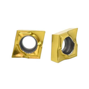 Plaquettes en carbure Jeekvisen CCGT09T302-YL revêtues PVD, outils de tournage CNC haute finition, plaquettes de coupe en alliage dur, boîte de 20g - Product Image 1