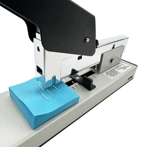 <span class=keywords><strong>Agrafeuse</strong></span> <span class=keywords><strong>manuelle</strong></span> robuste en métal, la plus vendue, avec bras long, gris, capacité de 100 feuilles, pour reliure durable - Product Image 5