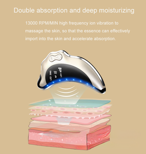 Appareil de beauté portable mini anti-rides à vibrations pour soins personnels, instrument de raclage et de raffermissement Gua Sha - Product Image 3