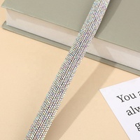 Brillant bricolage strass bande cristal Tube corde perceuse à chaud strass corde coton noyau pour vêtement chaussure