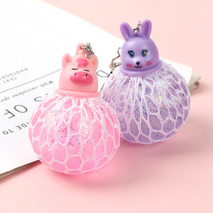 Jincan 2024 Venting Magic Pinch Animal Grape Ball TPR Decompression Vent Toy Burst <b>Bead</b> Venting Decompression Pectin Ball - Product Image 1
