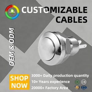 Interruttore a Pulsante Momentaneo IP65/IK08 con Testa Sferica in Acciaio Inox, 250V 5A 1NO, per Elettrodomestici, Automotive e Industria - Product Image 1