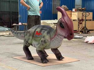 Alta tecnologia Parasaurolophus Prop per <span class=keywords><strong>parco</strong></span> <span class=keywords><strong>divertimenti</strong></span> personalizzabile dinosauro robotico <span class=keywords><strong>con</strong></span> funzioni da passeggio e ruggenti - Product Image 2