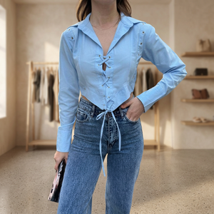 Mybeefashion Britisches Hemd-Blau - Product Image 3