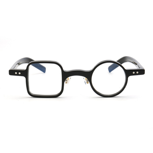 <span class=keywords><strong>PES5</strong></span> Rétro mode ronde Hommes femmes Lunettes de vue Lunettes à monture acétate Lunettes optiques Myopie Lunettes transparentes - Product Image 1