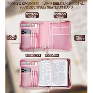 Funda para Biblia para Mujer, <span class=keywords><strong>Estuche</strong></span> para Biblia para <span class=keywords><strong>Hombre</strong></span> y Mujer, Caja de Regalo Cristiana - Product Image 4
