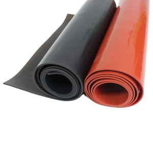 Foglio di Gomma Siliconica Traslucida Rossa e Nera, Alta Resistenza alle Temperature, 100% <span class=keywords><strong>Silicone</strong></span> Vergine, Alta Qualità, Taglio 500x500mm - Product Image 6
