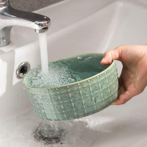 Mangkuk Anjing Keramik 6,5 inci, Mangkuk Makanan Anjing, Mangkuk Air, Piring Anjing untuk Anak Anjing Sedang dan Kecil, Hijau - Product Image 6