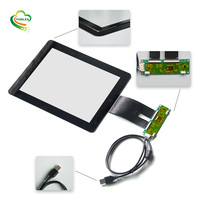 YUNLEA ILITEK contrôleur tactile USB I2C RS232 Interface 10.4 "12.1 pouces LCD écran tactile panneau pour voiture