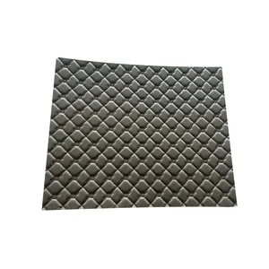 wholesale eco-protection leather material trunk mat car flooring checkered pattern line car mat roll for 3d car mat