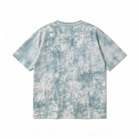 T-shirts tie-dye streetwear certifiés HuaYi GRS&GOTS, 100% coton, col rond, vêtements de créateur, surdimensionnés, respirants, pour hommes