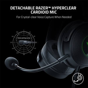 Original <span class=keywords><strong>Razer</strong></span> <span class=keywords><strong>Kraken</strong></span> V3 con cable RGB Gaming Headset 7,1 Surround Sound Auriculares con cable <span class=keywords><strong>USB</strong></span> PC Auriculares con cable - Product Image 5