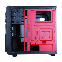 6850DB, nouveau produit, châssis de PC d'ordinateur de bureau à tour moyenne avec panneau latéral en verre trempé