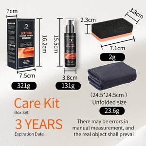 Kit Nettoyant et Soin pour <span class=keywords><strong>Cuir</strong></span>, Nettoyant Chaussures et Plus pour Vêtements, Meubles, Intérieurs de Voiture, Bottes, Sacs - Product Image 3