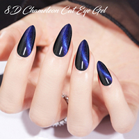 YOUGEL Professionnel Échantillon Gratuit UV/LED Soak Off Magnétique 8D Chameleon Cat Eye Vernis Gel Dur 8ml Bouteille Effet Réfléchissant Nail Art