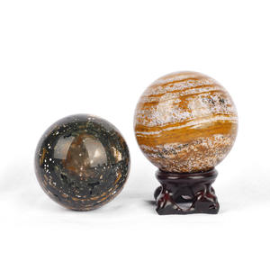 Nuevas piedras preciosas de cristal natural, <span class=keywords><strong>Jaspe</strong></span> marino, adornos de bola de ágata, precios al por mayor para uso doméstico y de oficina, piedras crudas - Product Image 1