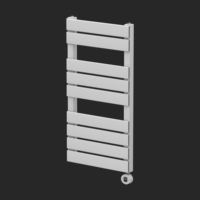 Radiateur mural électrique gris mat pour serviettes, à panneau plat, pour salle de bain et chauffage domestique