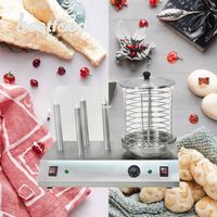 GUA OULI Nouvelle machine à hot-dogs et saucisses électrique haute productivité, très vendue, avec chauffe-pains et cuiseur vapeur 220V