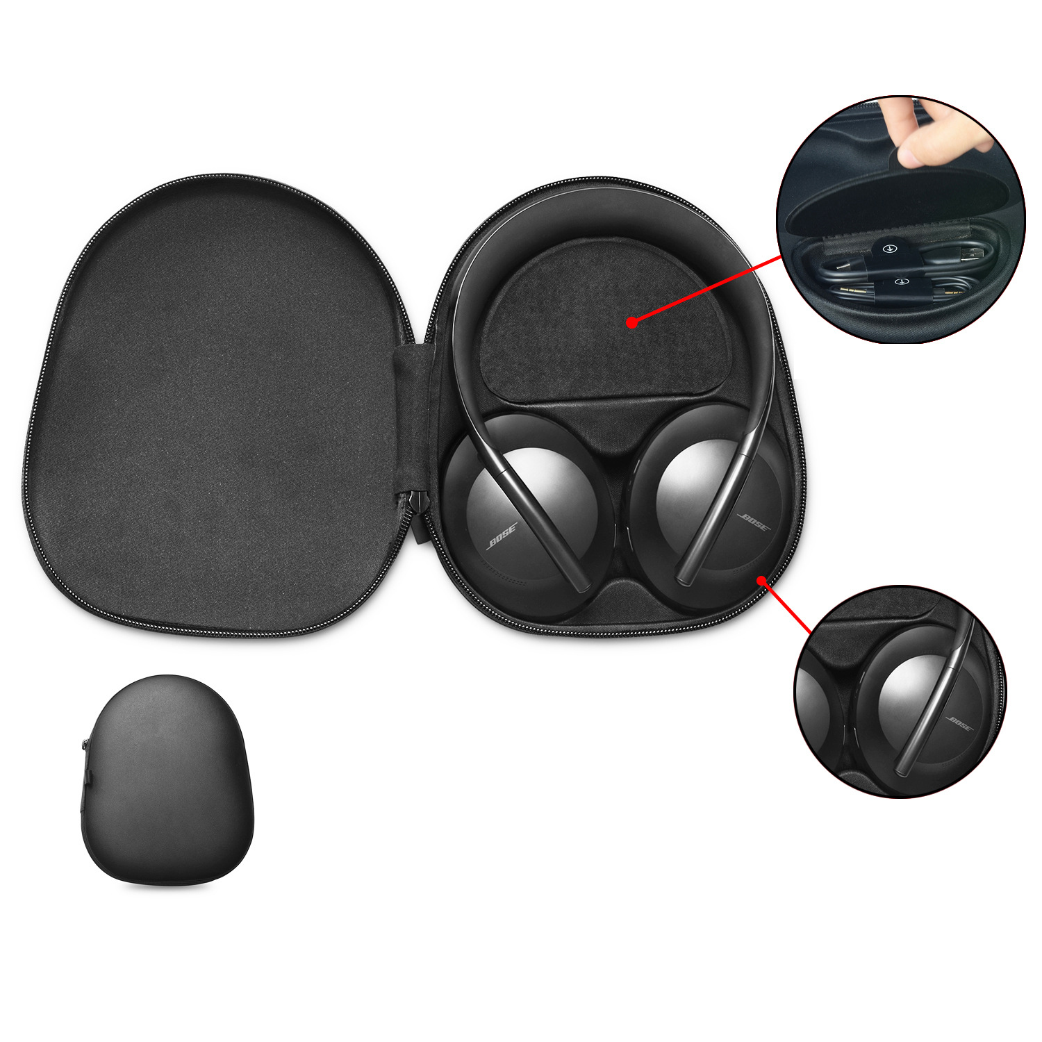 Travel Case for Bose Noise Cancelling Headphones 700 Bose NC700