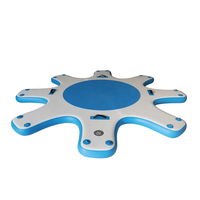 Station d'accueil gonflable flottante personnalisée Offre Spéciale, plate-forme de station d'accueil de yoga avec planche à pagaie gonflable